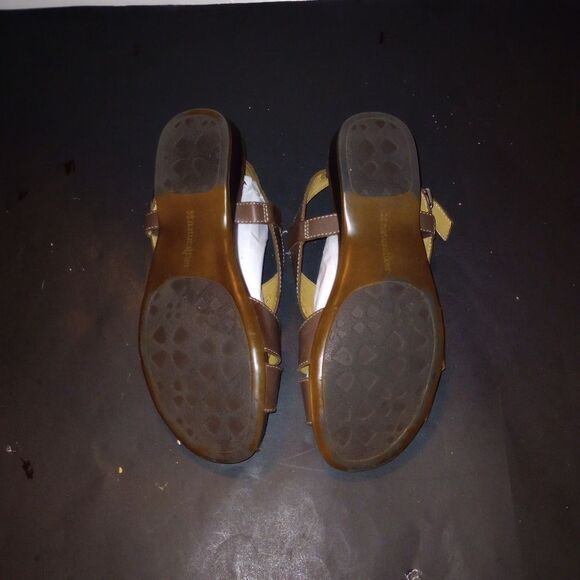 🆕👡Naturalizer Brown Woven Flat Sandals 9, 9-1/2 - Picture 4 of 6